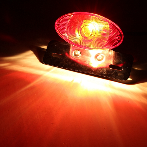 5W-Motorcycle-Rear-Cat-Eye-Brake-Tail-Light-Red-Lens-With-Chrome-Number-Plate-Bracket-1016233