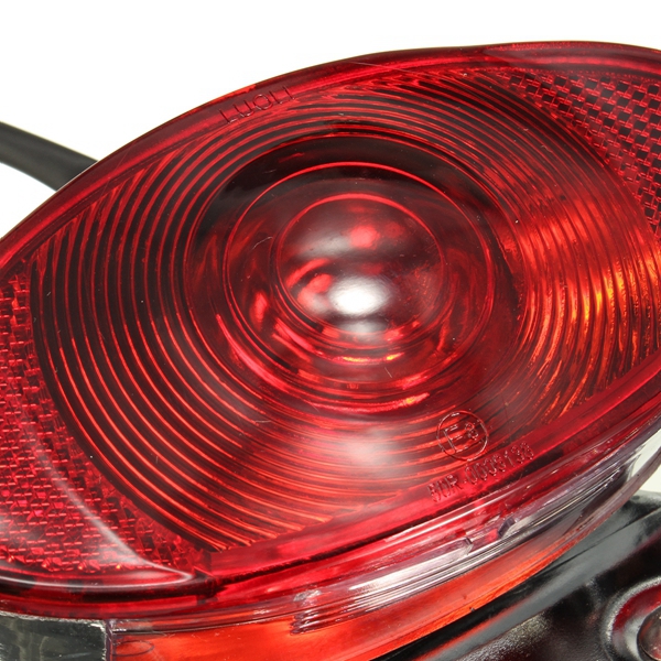 5W-Motorcycle-Rear-Cat-Eye-Brake-Tail-Light-Red-Lens-With-Chrome-Number-Plate-Bracket-1016233