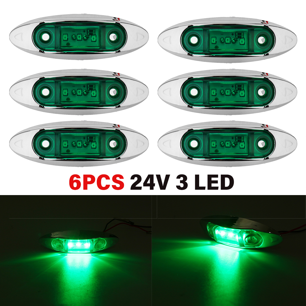 6Pcs-Green-3LED-24V-Side-Marker-Indicator-Light-Clearance-Lamp-Truck-Trailer-Lorry-Van-1714930