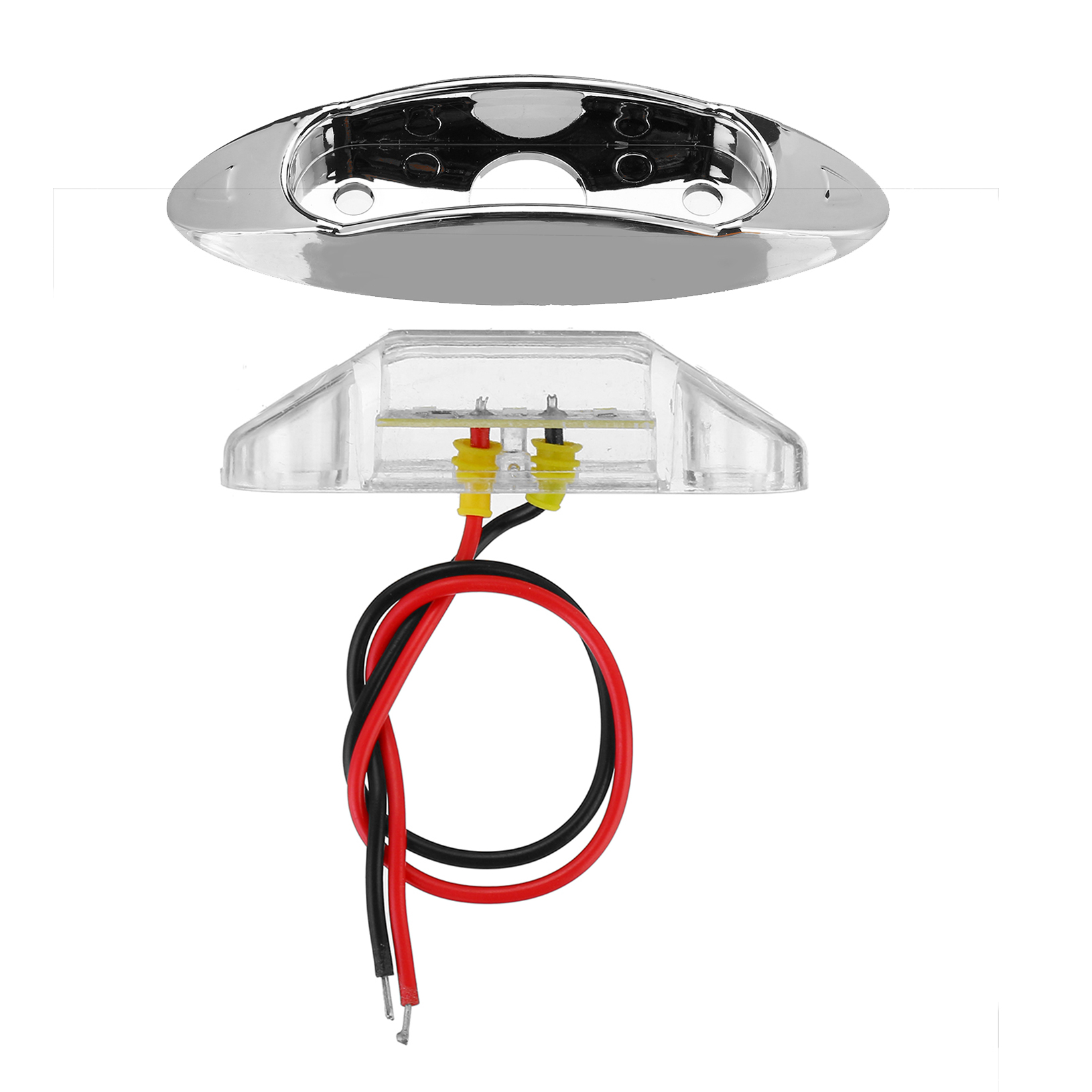 6Pcs-White-3LED-24V-Side-Marker-Indicator-Light-Clearance-Lamp-Truck-Trailer-Lorry-Van-1714884