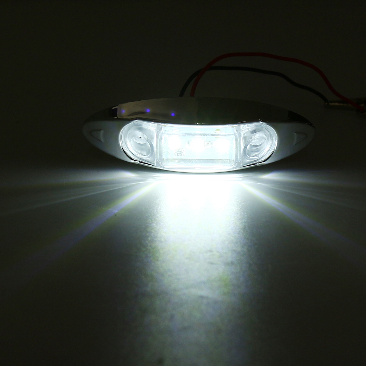 6Pcs-White-3LED-24V-Side-Marker-Indicator-Light-Clearance-Lamp-Truck-Trailer-Lorry-Van-1714884