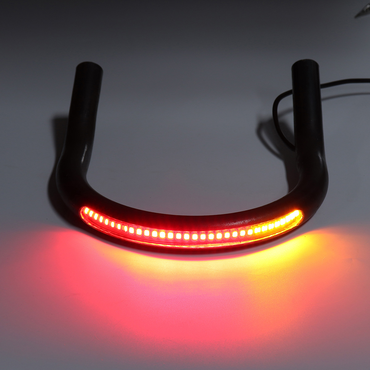 78inch-Tube-Black-Cafe-Racer-Seat-Frame-Hoop-Brat-Loop-LED-Brake-Turn-Singal-Lights-1446755
