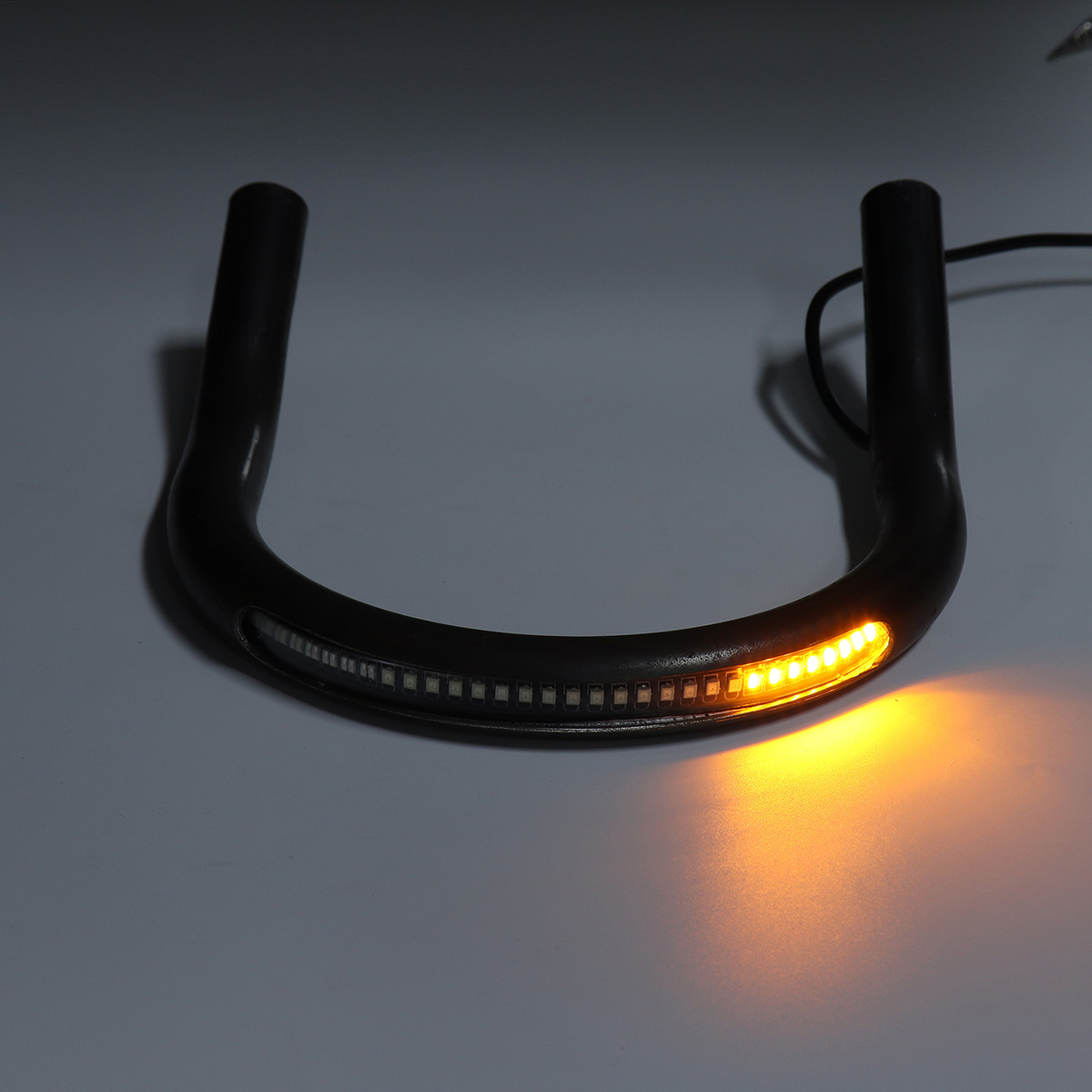 78inch-Tube-Black-Cafe-Racer-Seat-Frame-Hoop-Brat-Loop-LED-Brake-Turn-Singal-Lights-1446755