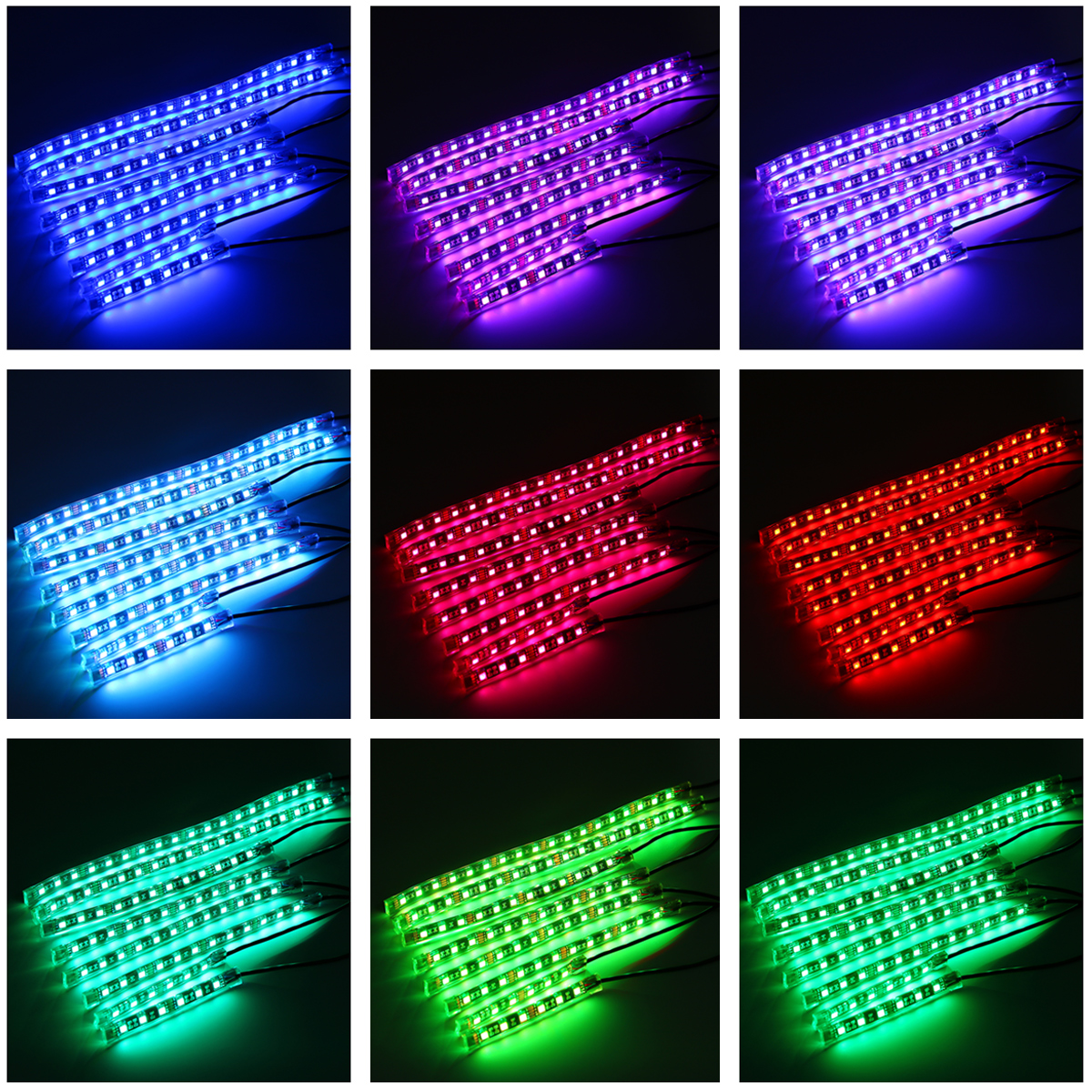 8PCS-Car-Motorcycle-ATV-Strip-RGB-LED-Remote-Under-Glow-Brake-Light-bluetooth-Kit-1777806
