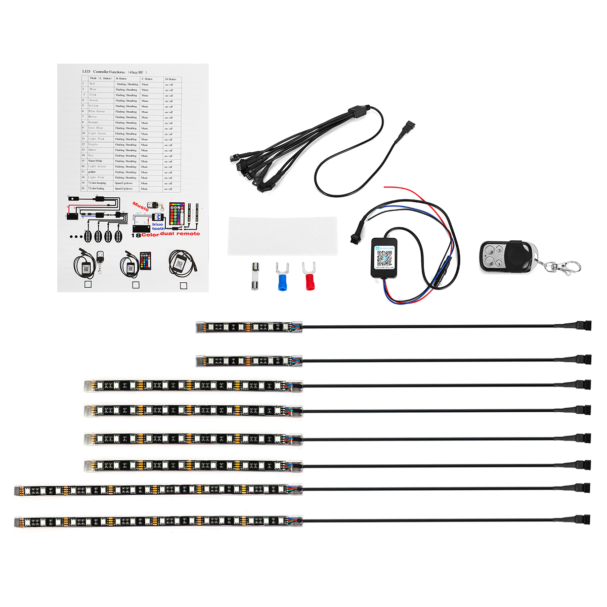 8PCS-Car-Motorcycle-ATV-Strip-RGB-LED-Remote-Under-Glow-Neo-Multi-Color-Light-Kit-1777808