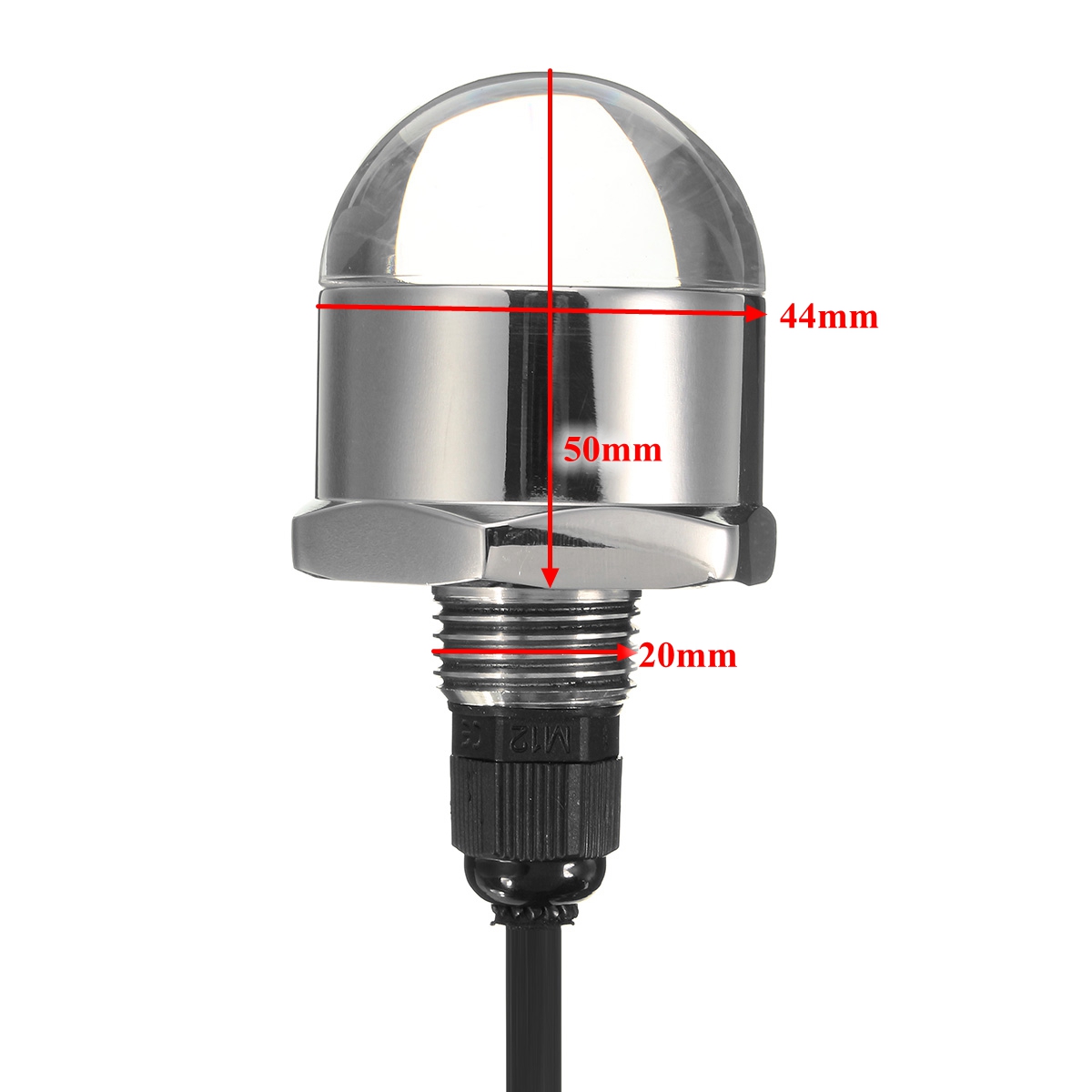 9W-12V-9-LED-12inch-IP68-Waterproof-Boat-Yacht-Light-NPT-MarineUnderwater-Lights-Steel-1260323