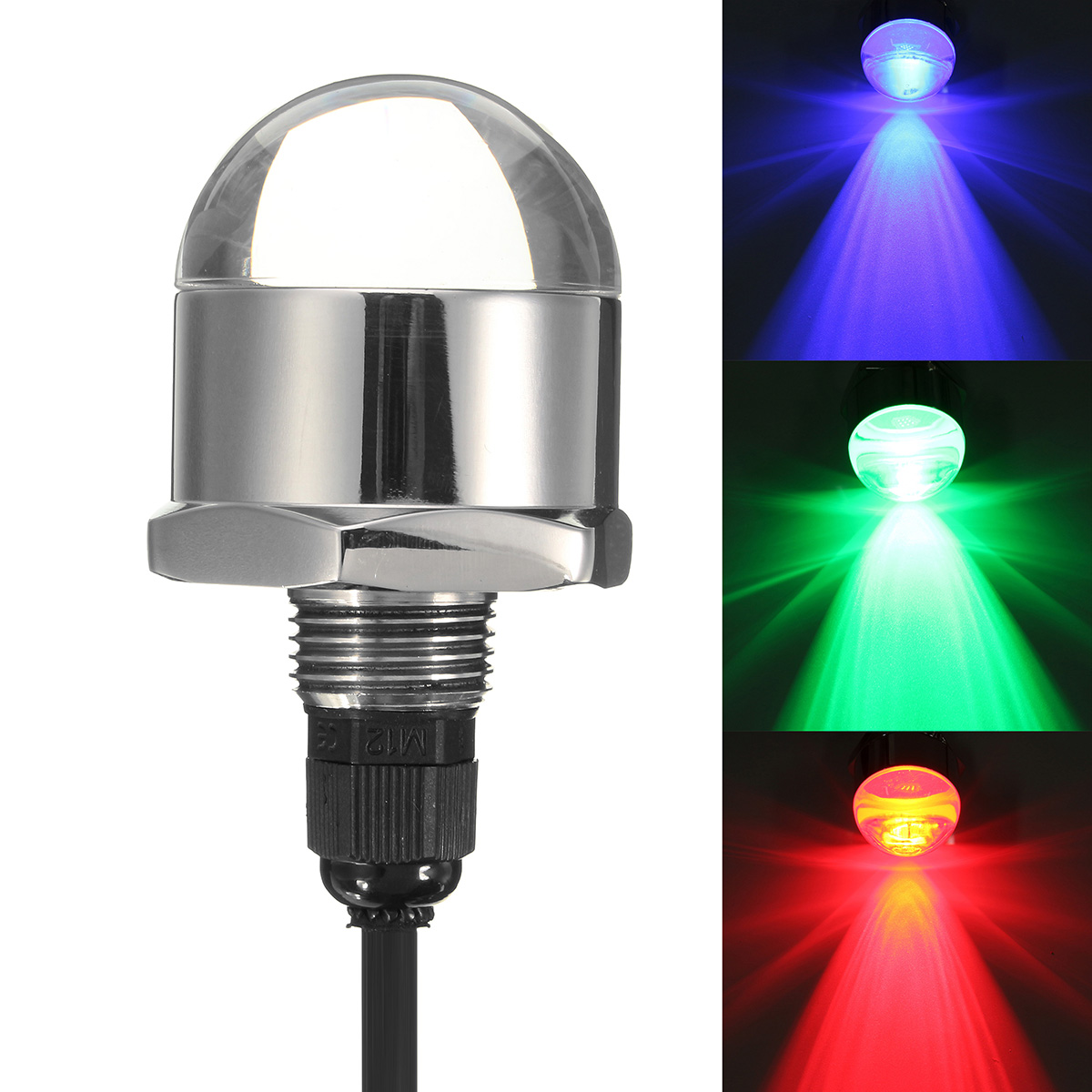 9W-12V-9-LED-12inch-IP68-Waterproof-Boat-Yacht-Light-NPT-MarineUnderwater-Lights-Steel-1260323
