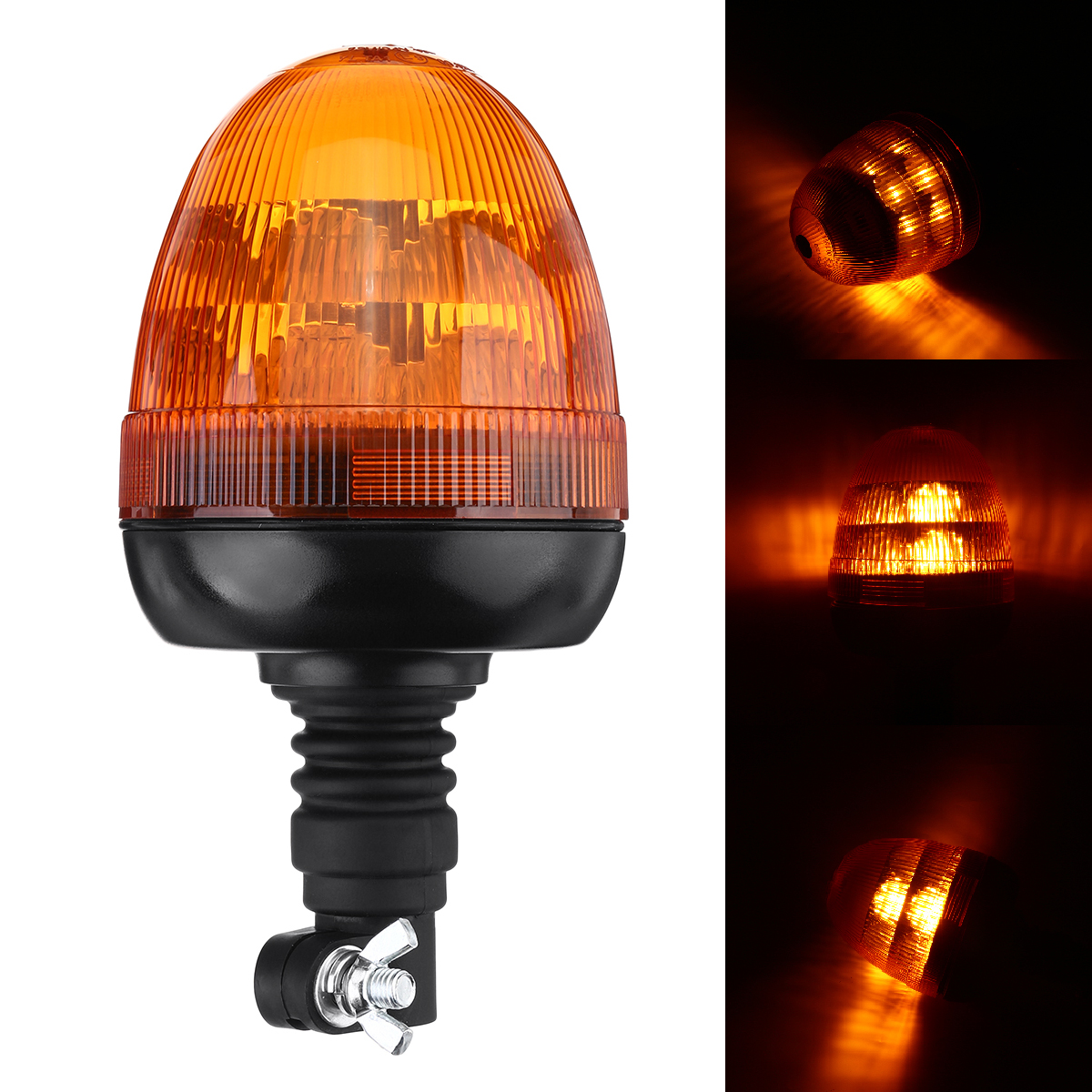 DC-12-24V-16LED-48W-E9-Rotating--Flashing-LED-Beacon-Flexible-Din-Pole-Tractor-Warning-Light-1682434