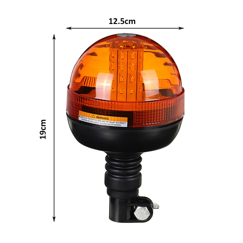 LED-Rotating-Flashing-Amber-Beacon-Boat-Truck-Tractor-Warning-Light-DC12-24V-IP65-1673207