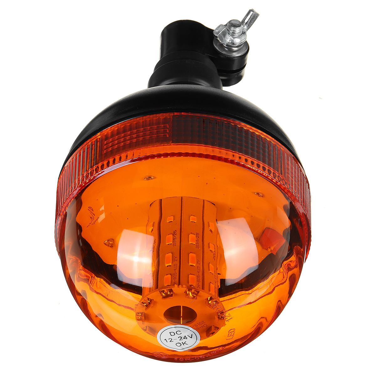 LED-Rotating-Flashing-Amber-Beacon-Boat-Truck-Tractor-Warning-Light-DC12-24V-IP65-1673207