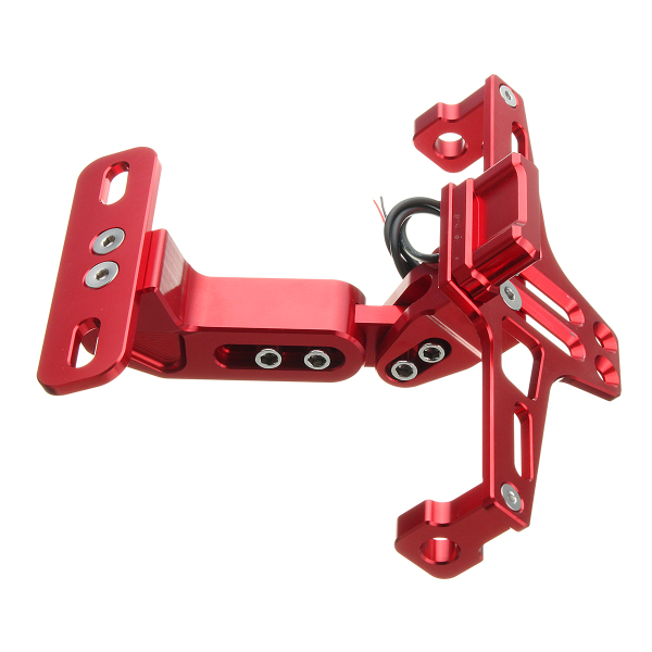 Motorcycle-License-Plate-Holder-Bracket-LED-Rear-Light-12V-CNC-Fender-For-YAMAHA-BWS-1140649
