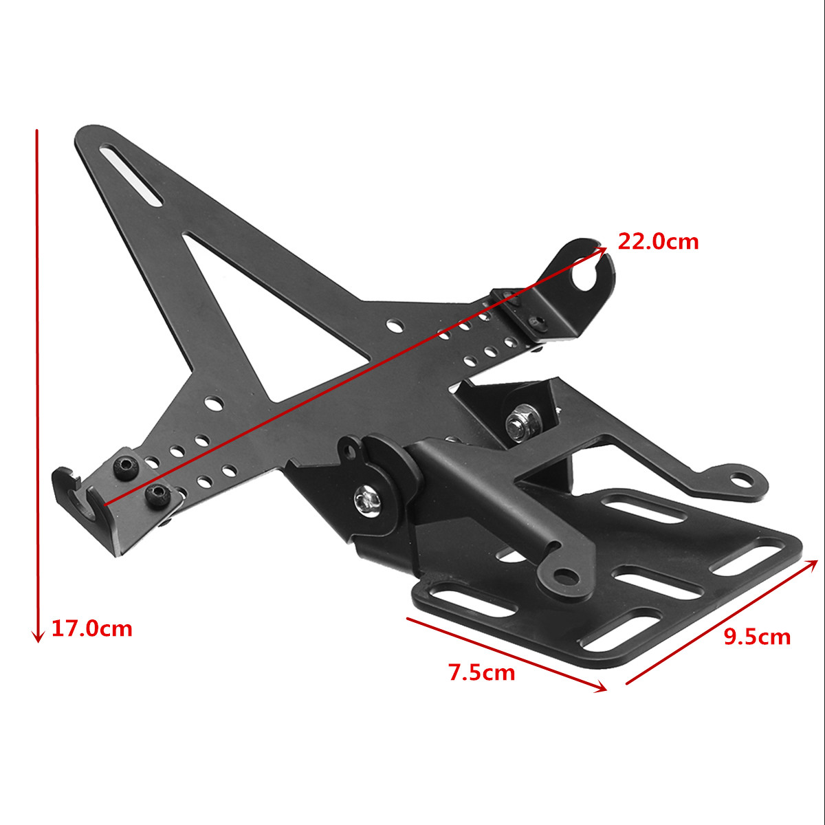 Motorcycle-Tail-Light-Bracket-Dirt-Bike-License-Tag-Metal-Bracket-Adjustable-1278337