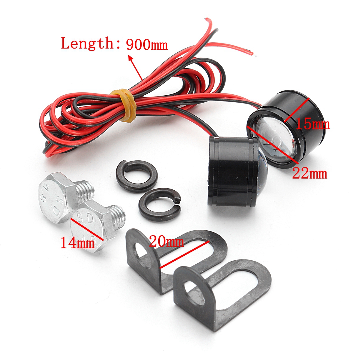 Pair-12V-Motorcycle-Mirror-Mount-Eagle-Eye-LED-Flash-Strobe-Backup-DRL-Lights-Lamp-1127241