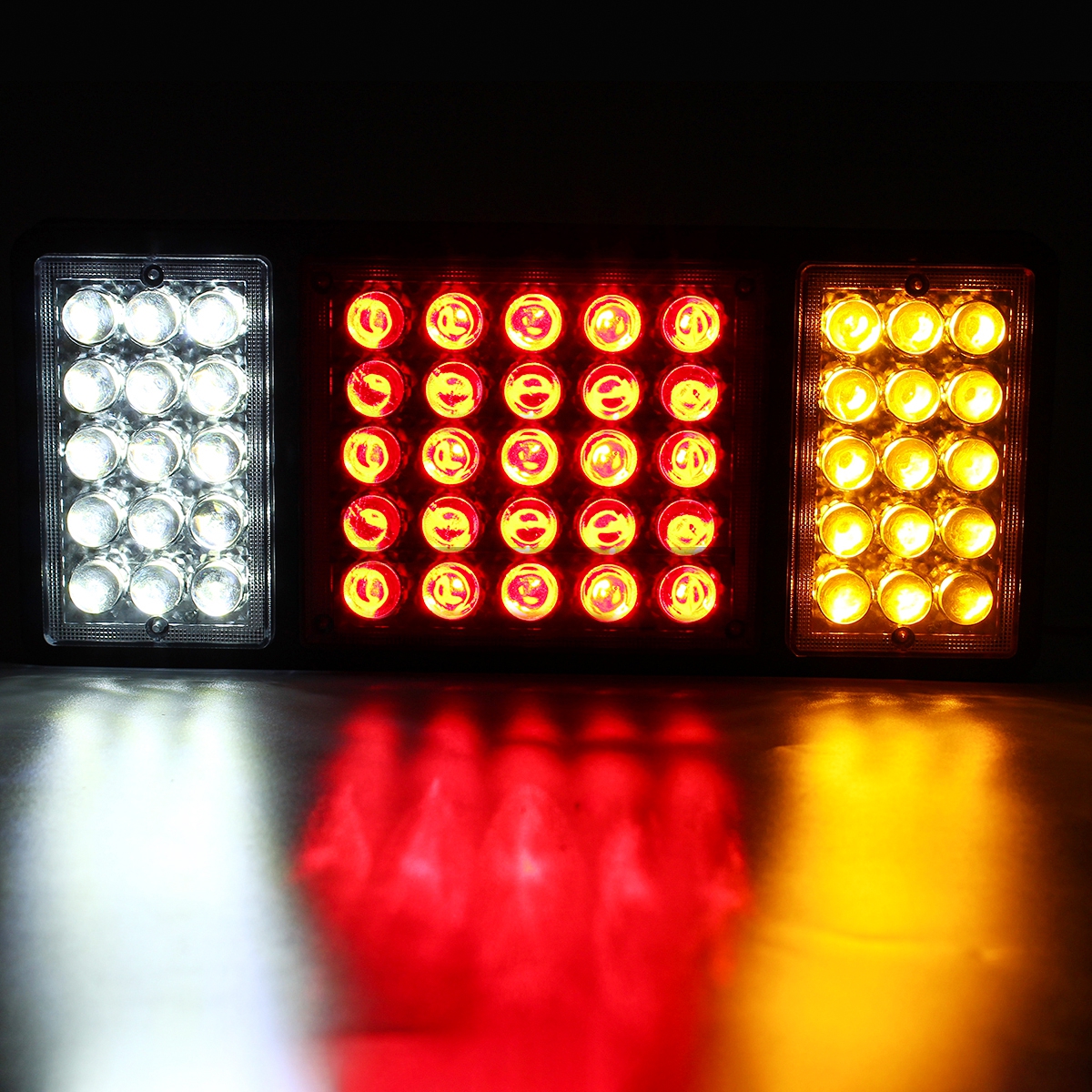 Pair-Rear-Tail-Light-Brake-Reverse-Lamp-For-Trucks-Utes-Boat-Trailers-55-LED-1724463