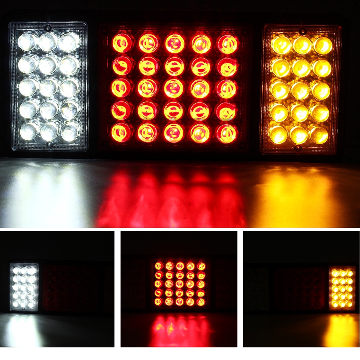 Pair-Rear-Tail-Light-Brake-Reverse-Lamp-For-Trucks-Utes-Boat-Trailers-55-LED-1724463