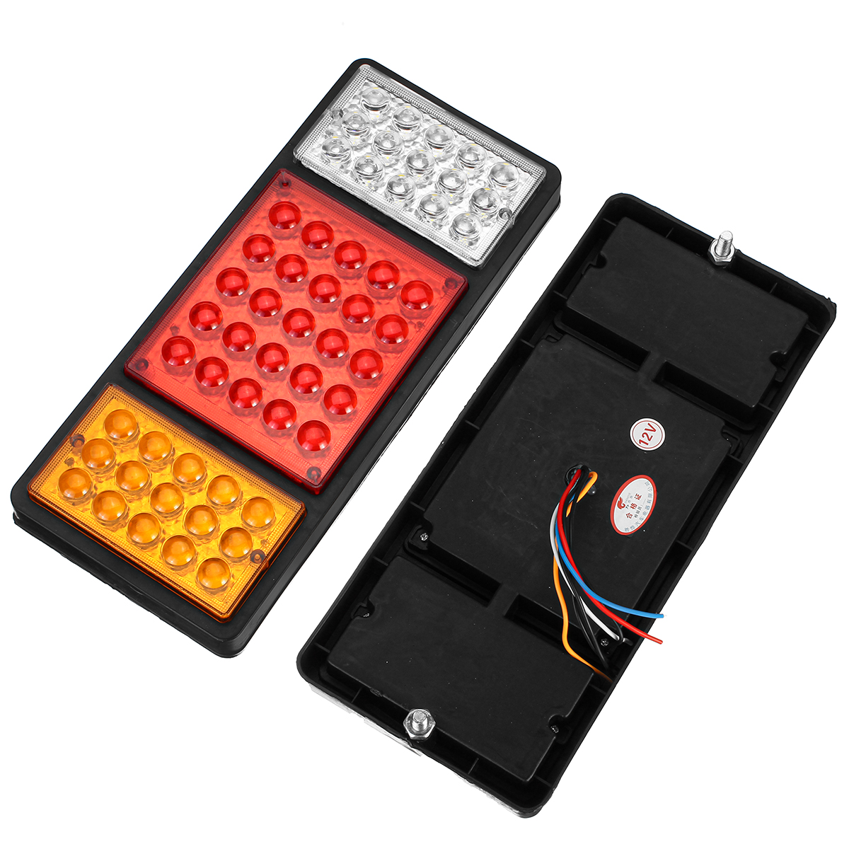 Pair-Rear-Tail-Light-Brake-Reverse-Lamp-For-Trucks-Utes-Boat-Trailers-55-LED-1724463