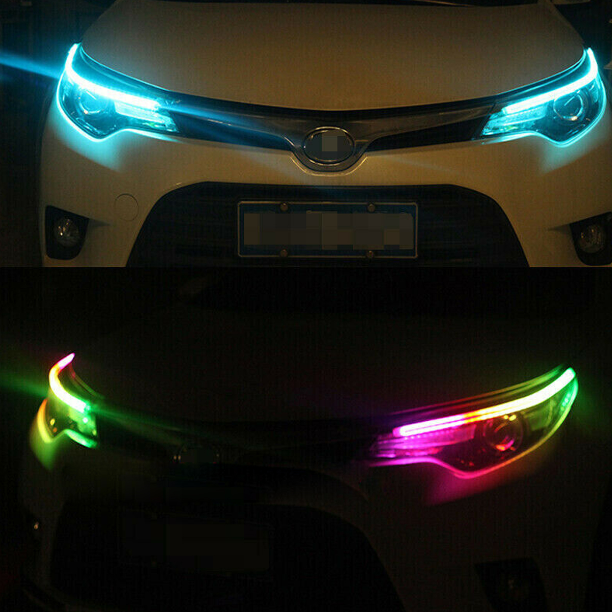 RGB-APP-Slim-Flexible-LED-DRL-Daytime-Running-Strip-Light-Headlight-Universal-1788846