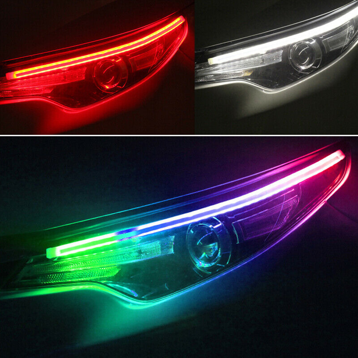 RGB-APP-Slim-Flexible-LED-DRL-Daytime-Running-Strip-Light-Headlight-Universal-1788846