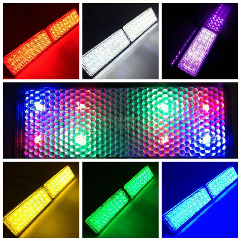 Rectangle-Reflector-LED-Rear-Tail-Brake-Stop-Light-Car-Motorcycle-6-Colors-1112555