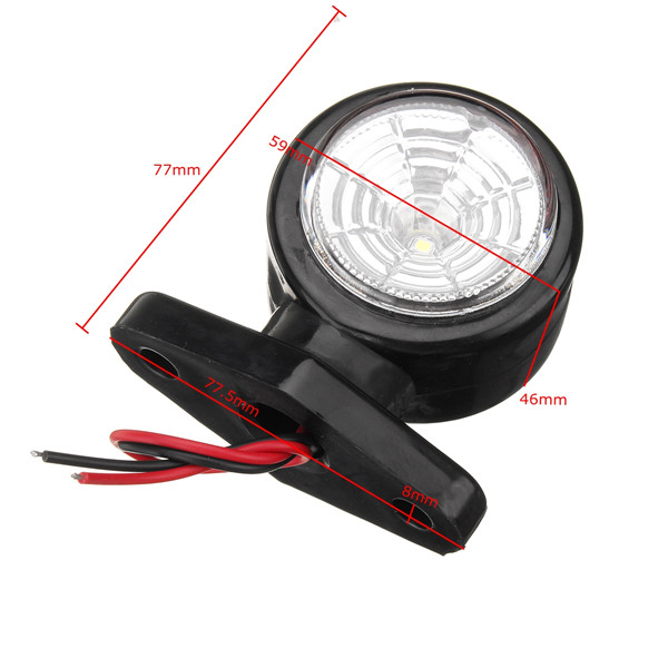 RedWhite-LED-Vehicle-Side-Marker-Turn-Signal-Indicator-Light-Lamp-10-30V-1267961