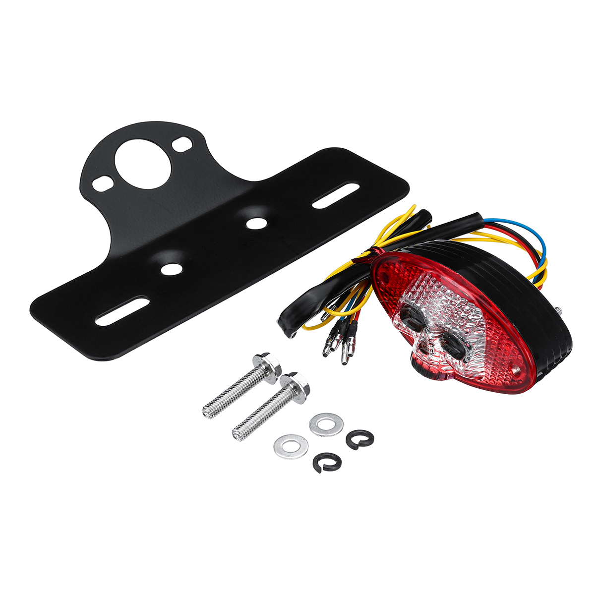 Skull-Universal-Brake-Stop-Tail-License-Plate-Tail-Light-LED-12V-Motorcycle-Smoke-ATV-Bike-1574446