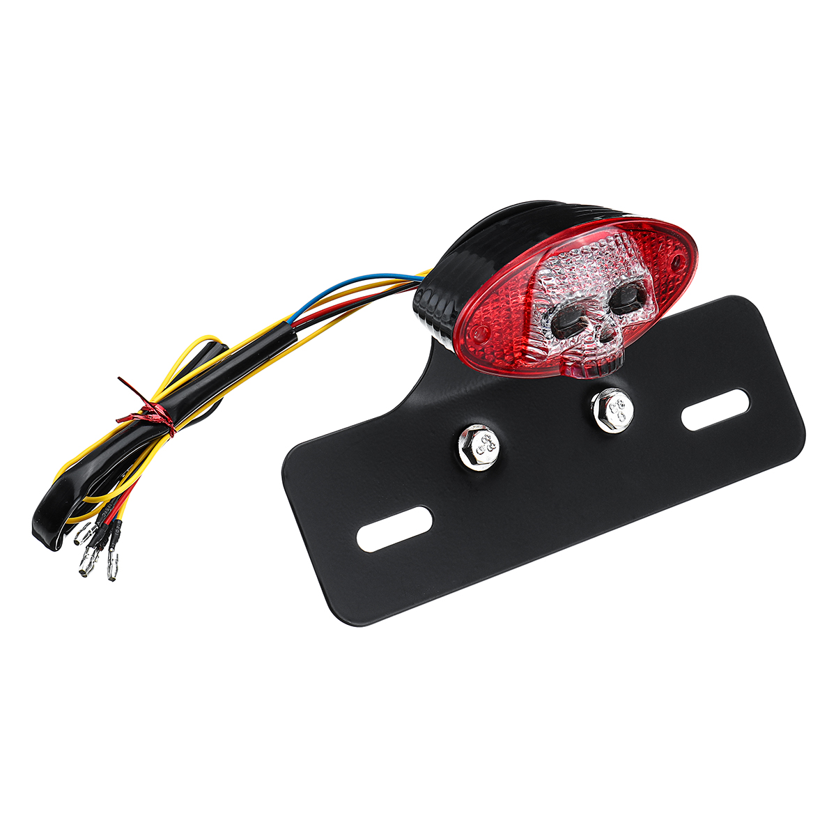 Skull-Universal-Brake-Stop-Tail-License-Plate-Tail-Light-LED-12V-Motorcycle-Smoke-ATV-Bike-1574446