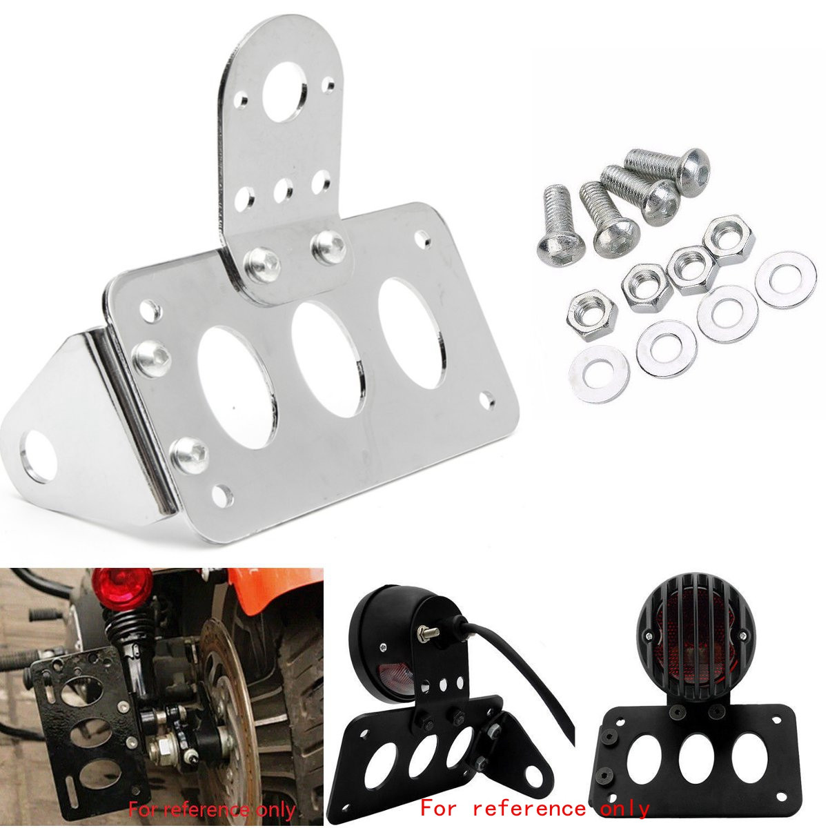 Taillight-SidE-mount-Bracket-Motorcycle-License-Plate-For-Harley-Chopper-1091290