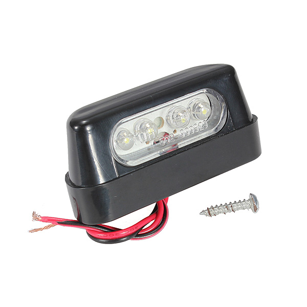 Universal-Black-4-LEDs-Lamps-Number-Plate-Tail-Light-E-marked-909695
