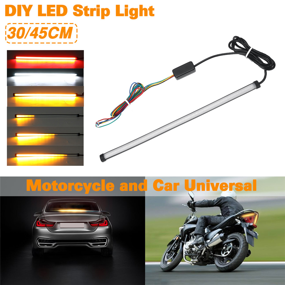 Universal-for-CarMotorcycle-12-24V-3045CM-LED-Signal-Turn-Lights-Decoration-Strip-Flow-Water-1449084