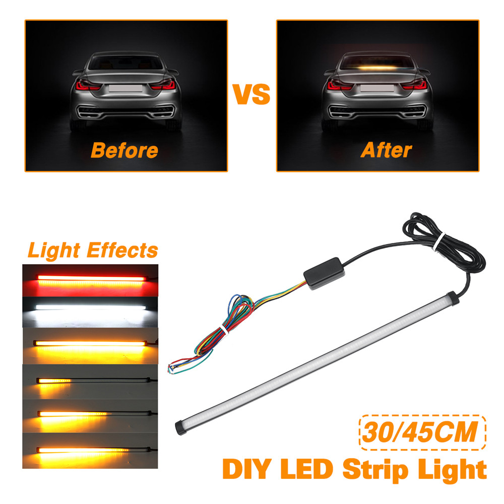 Universal-for-CarMotorcycle-12-24V-3045CM-LED-Signal-Turn-Lights-Decoration-Strip-Flow-Water-1449084