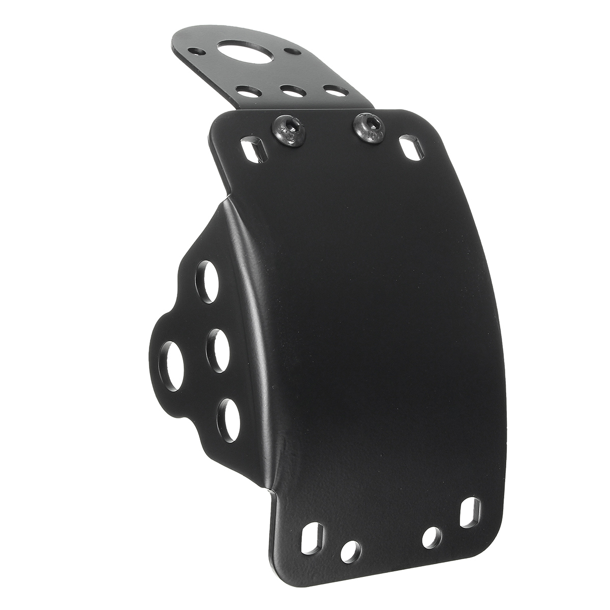 Vertical-Side-Mount-Tail-Light-License-Plate-Bracket-For-Harley-Chopper-Black-1194224