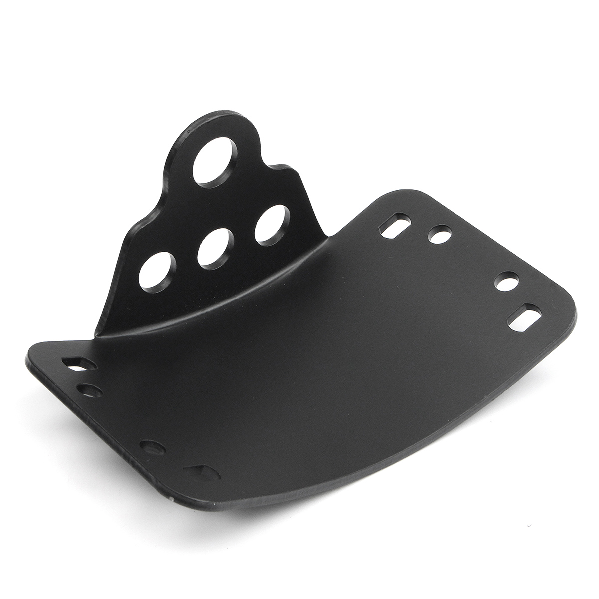 Vertical-Side-Mount-Tail-Light-License-Plate-Bracket-For-Harley-Chopper-Black-1194224