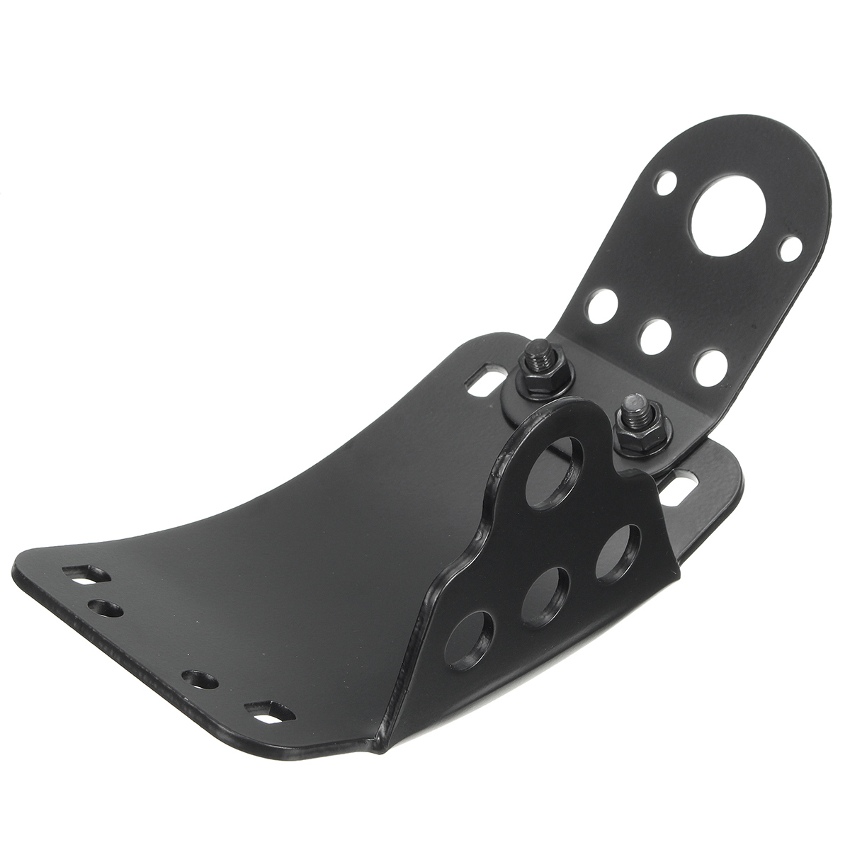 Vertical-Side-Mount-Tail-Light-License-Plate-Bracket-For-Harley-Chopper-Black-1194224