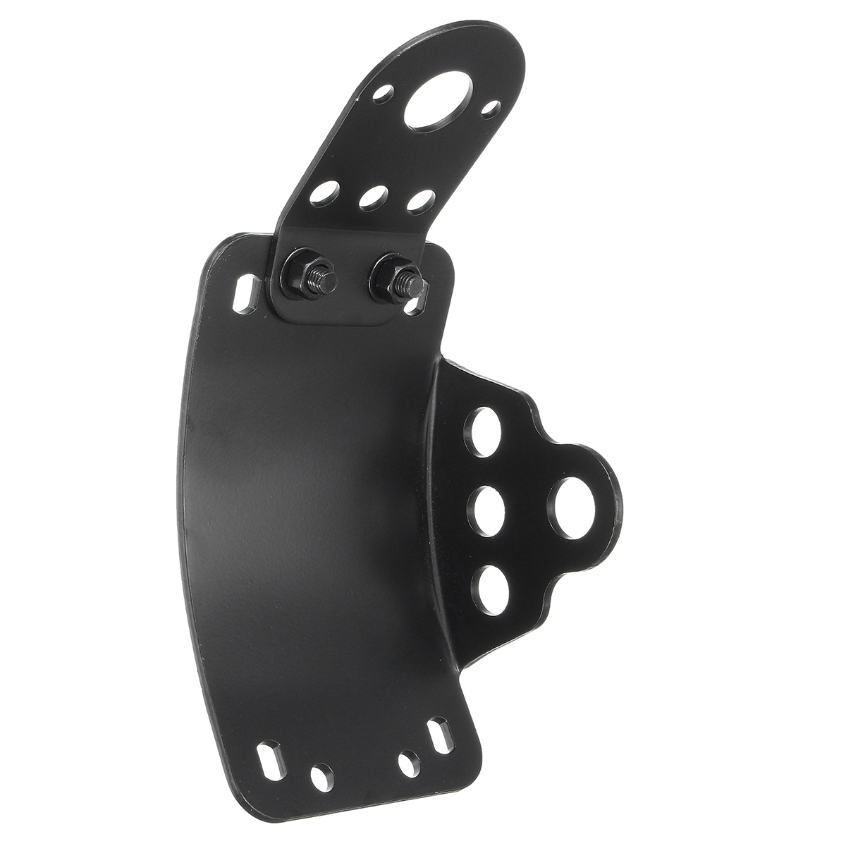 Vertical-Side-Mount-Tail-Light-License-Plate-Bracket-For-Harley-Chopper-Black-1194224
