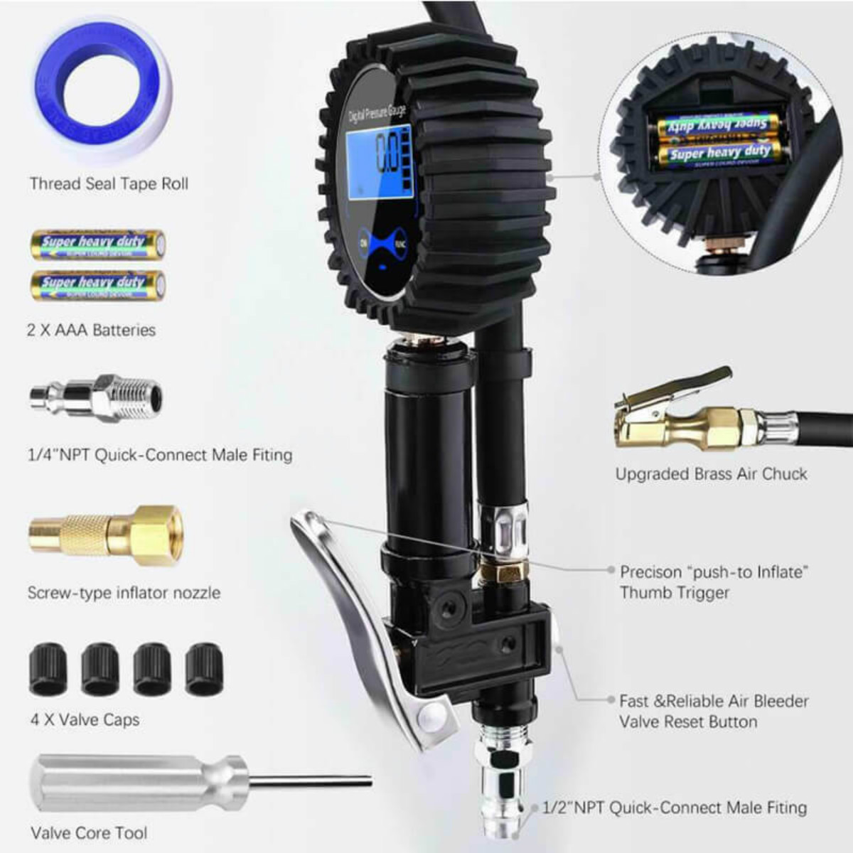 200-PSI-Digital-Tyre-Inflator-Pressure-Gauge-For-Car-Truck-RV-Motorcycle-Bike-1615917