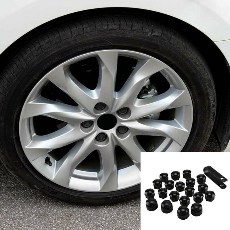 20PCS-17mm-Universal-Wheel-Bolt-Nut-Bolt-Head-Black-Covers-1710985