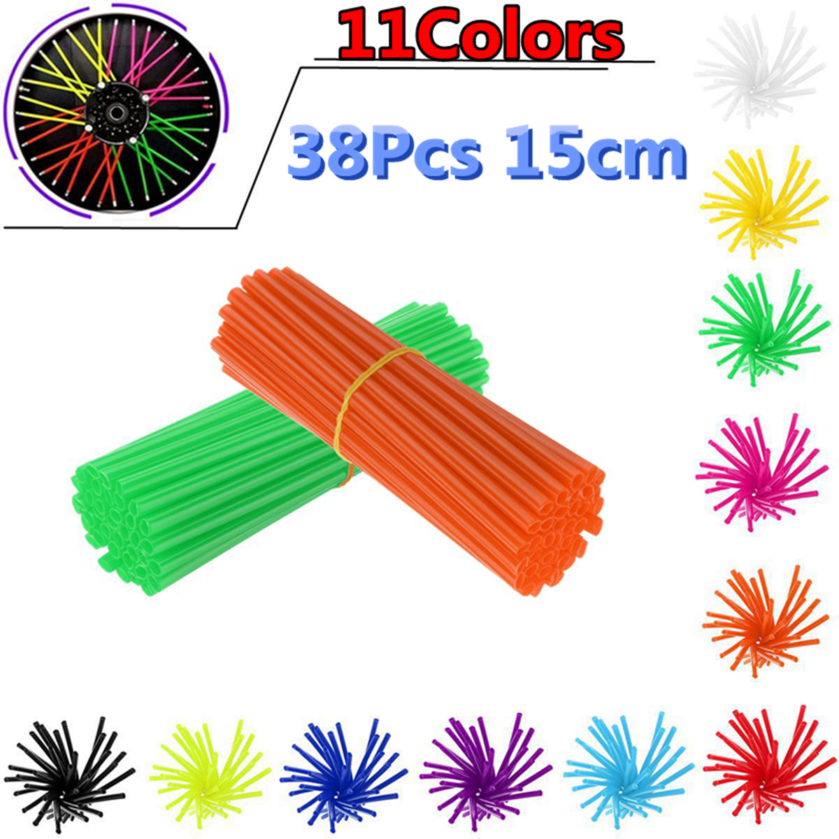 38pcs-15cm-Multicolor-Spoke-Covers-Motorcycle-Wheels-Rim-Shrouds-Wrap-Protector-1269626