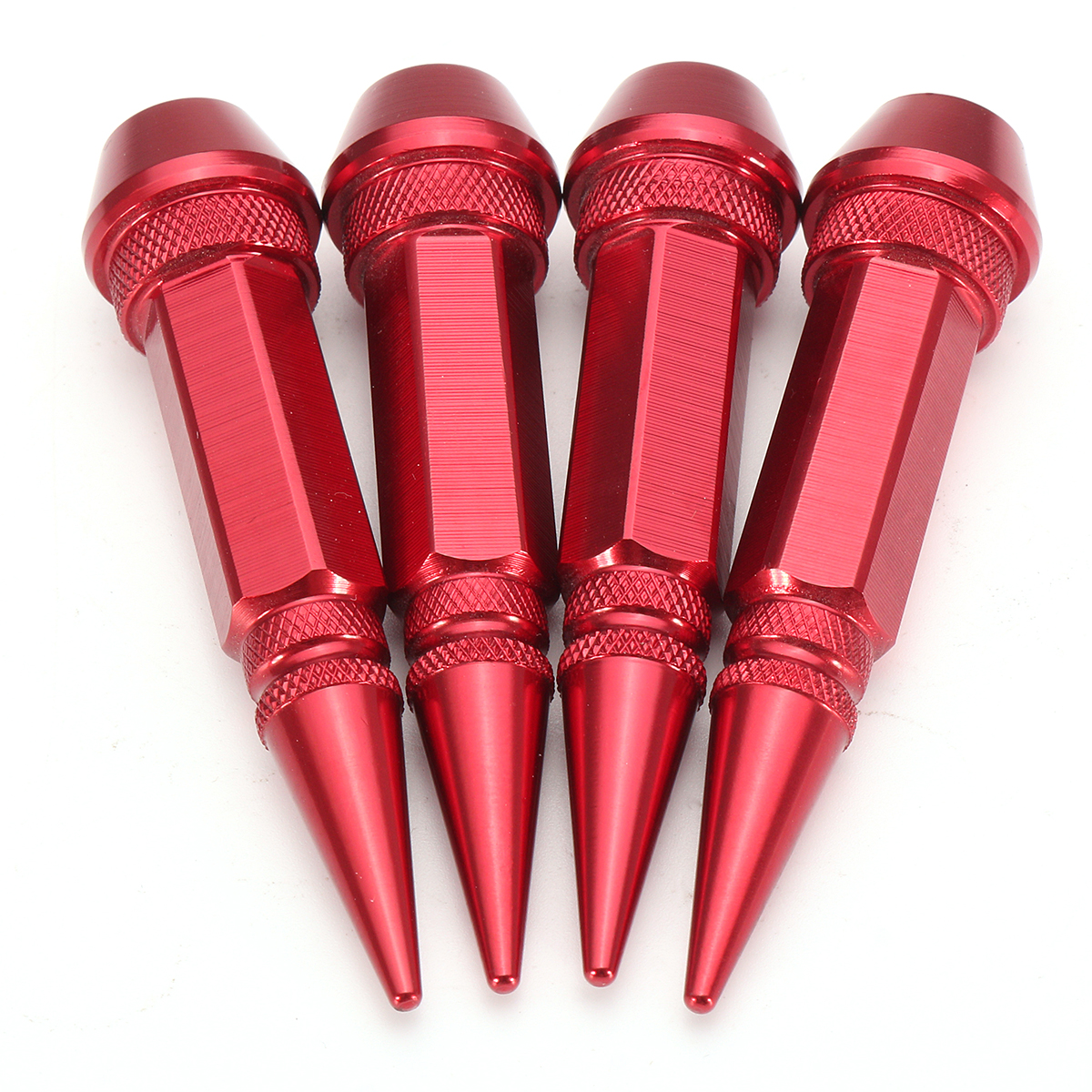 4pcs-Aluminum-Tire-Dustproof-Wheel-Stem-Valve-Caps-Car-Auto-Bike-Spike-Shape-1139628