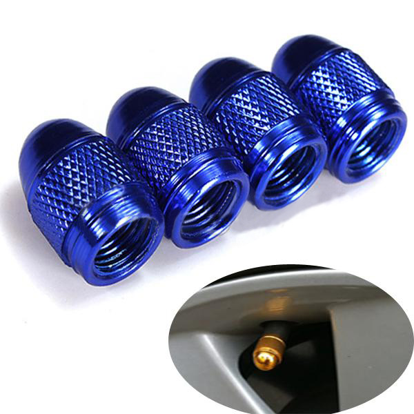 4x-Aluminum-Bullet-Style-Air-Port-Cover-Tire-Valve-Wheel-Stem-Caps-908118