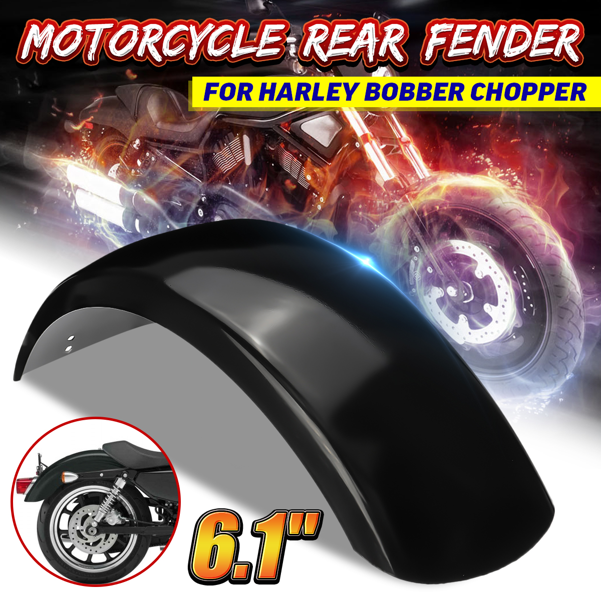 61-Inch-Motorcycle-Rear-Custom-Stainless-Steel-Trailer-Wheel-Fender-For-Harley-Bobber-Chopper-Black-1579058