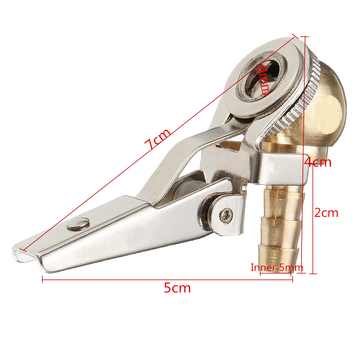 8mm-Tire-Valves-Connector-Motorcycle-Car-Truck-Tyre-Inflator-Air-Chuck-Ball-Brass-Clip-On-1278661