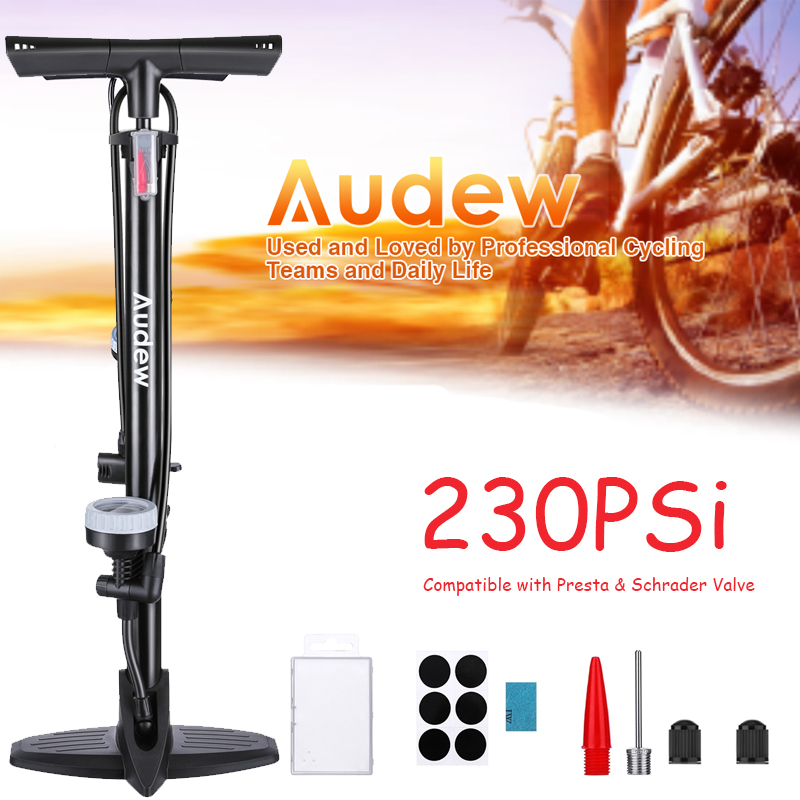 AUDEW-12in1-High-Pressure-Alloy-Bike-Bicycle-Floor-Air-Pump-With-Large-Gauge-230-1631638