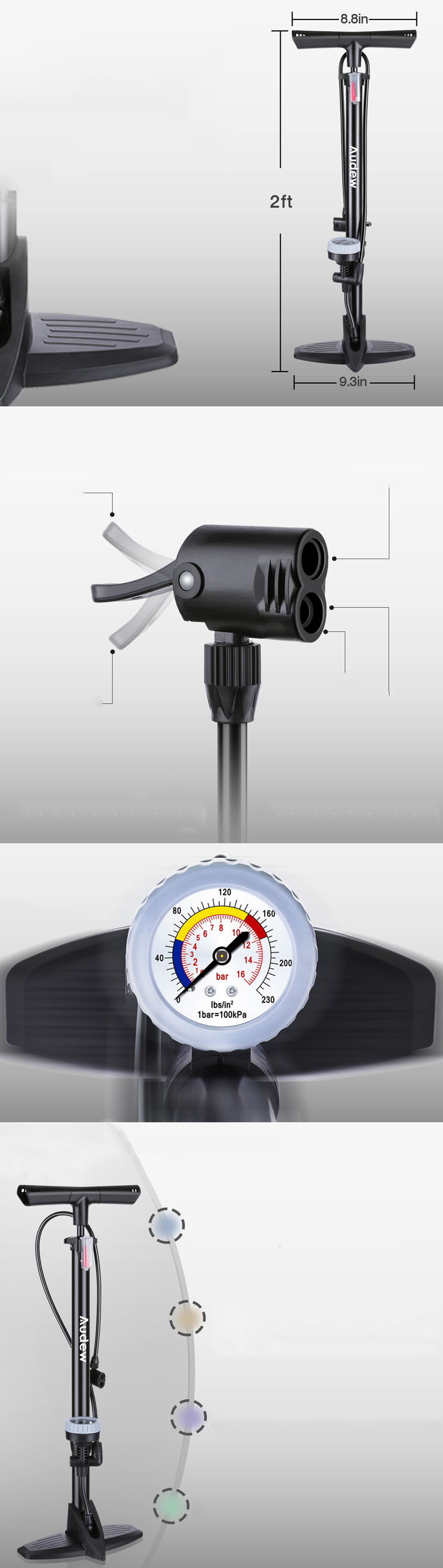 AUDEW-12in1-High-Pressure-Alloy-Bike-Bicycle-Floor-Air-Pump-With-Large-Gauge-230-1631638