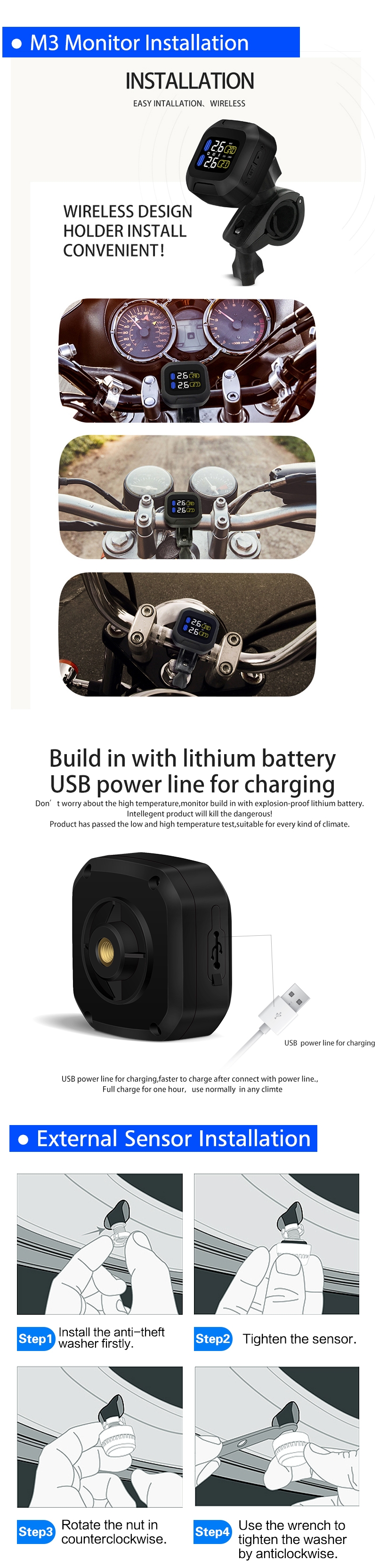 CAREUD-M3-TPMS-Waterproof-Tire-Pressure-Monitor-System-LCD-Display-Motorcycle-Real-Time-Wireless-1377336