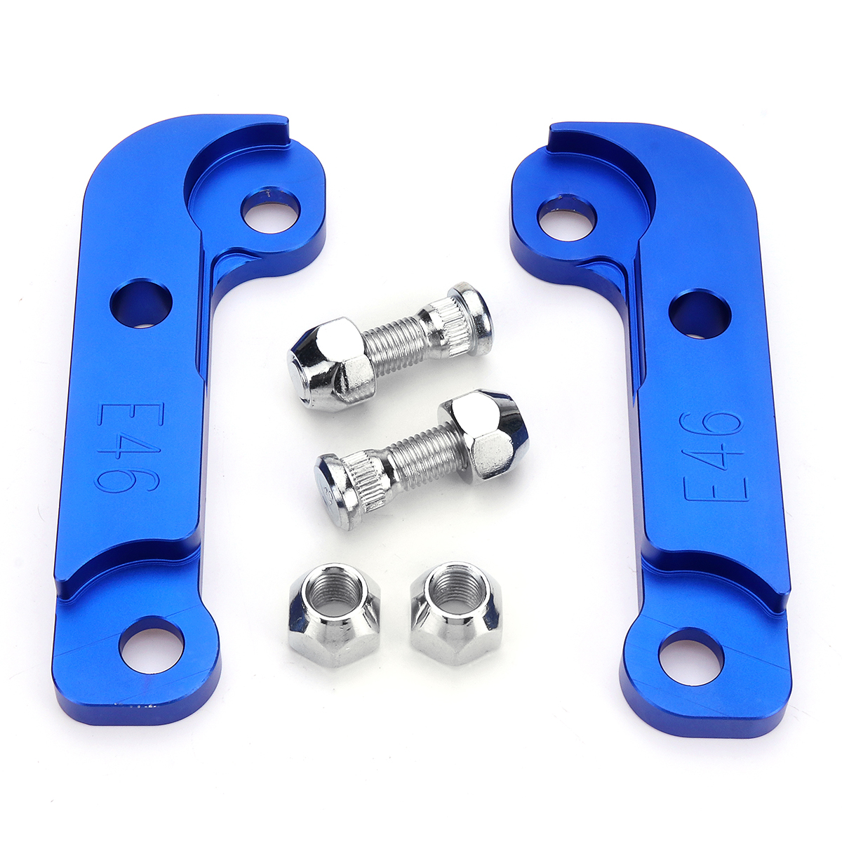 CNC-Adapter-Tire-Increasing-Turn-Angle-25-30-For-BMW-E46-M3-Tuning-Drift-Power-Blue-1471136