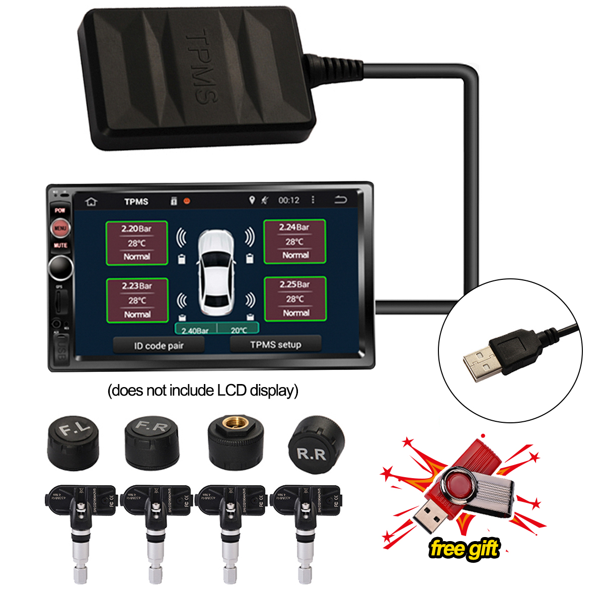 InternalExternal-Tyre-Pressure-Monitoring-Sensor-USB-TPMS-For-Android-TPMS-for-Radio-DVD-Player-Syst-1824909