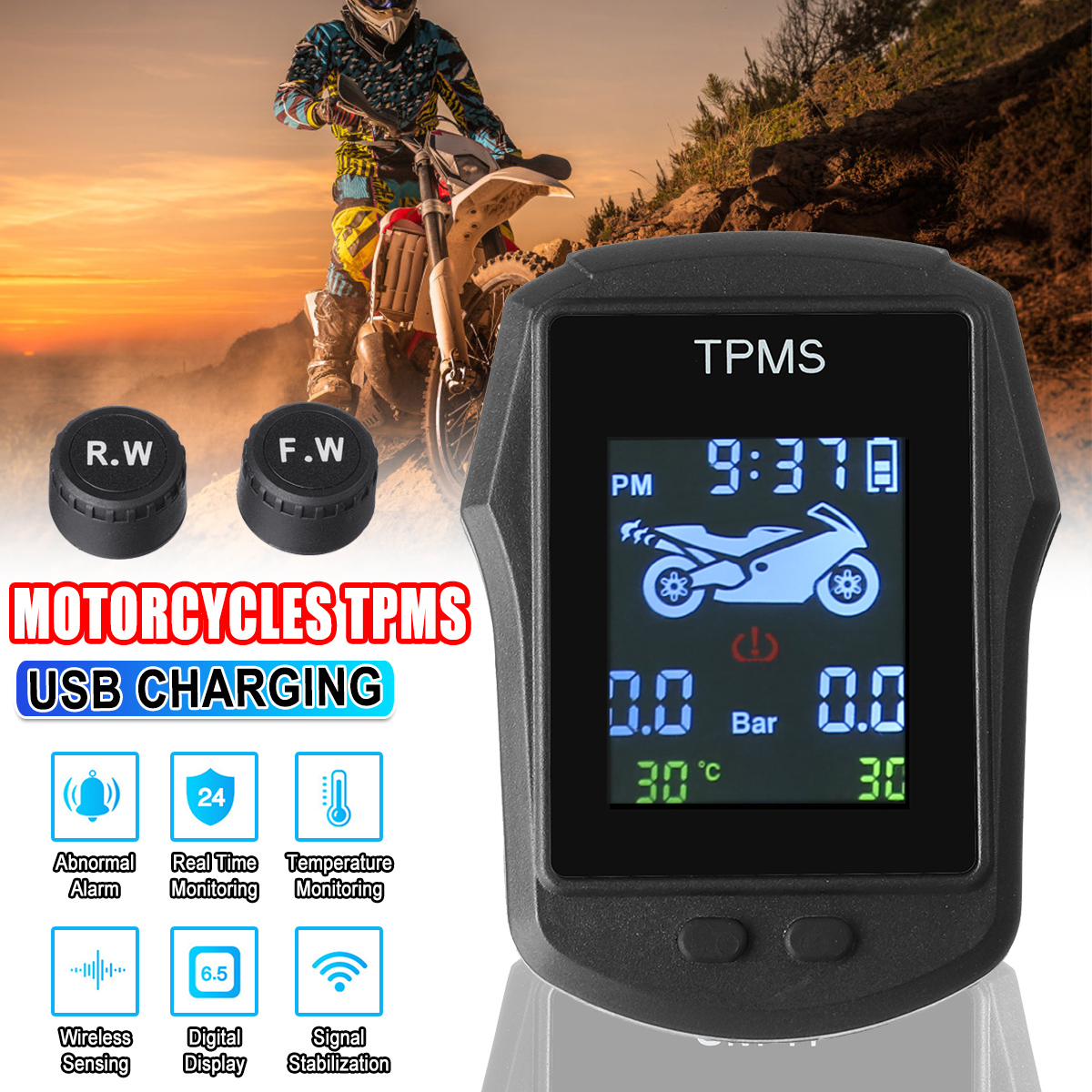 Motorcycle-Real-Time-Tire-Pressure-Monitoring-System-TPMS-Wireless-LCD-Display-Waterproof-With-Exter-1755767