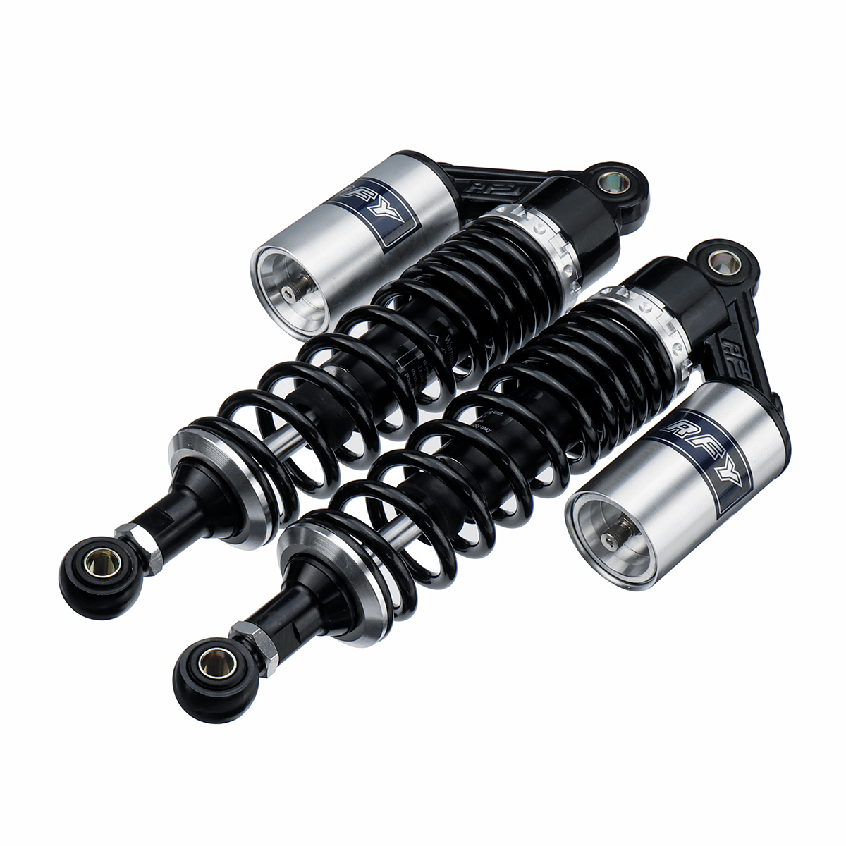 Pair-Round-Hole-400mm-1575quot-Motorcycle-Rear-Air-Shock-Absorber-Suspension-Scooter-ATV-RFY-1545950