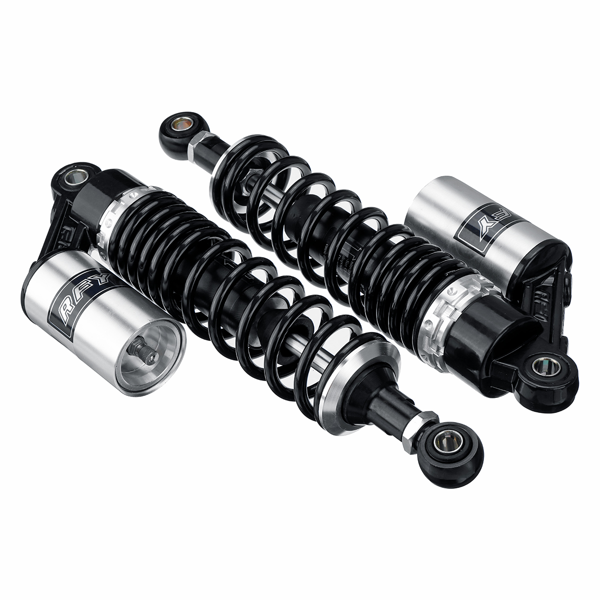 Pair-Round-Hole-400mm-1575quot-Motorcycle-Rear-Air-Shock-Absorber-Suspension-Scooter-ATV-RFY-1545950