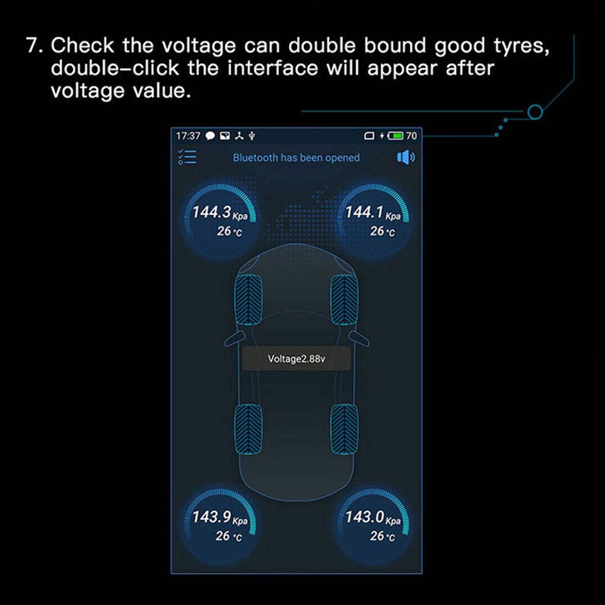 TPMS-Wireless-bluetooth-40-Car-Tire-Pressure-Monitor-4-Outer-Sensor-1624454